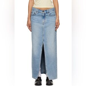 Levi's Light Blue Denim Maxi Skirt
